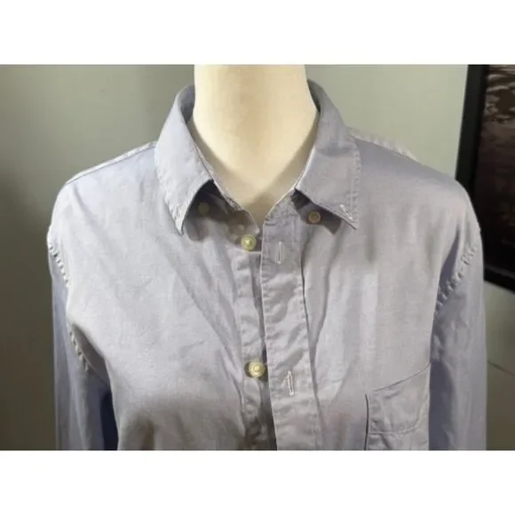Everlane Light Blue Button Up Shirt S Long Sleeve Ethical Sustainable Cotton - Picture 2 of 6